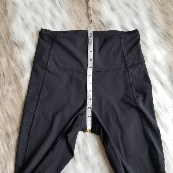 Lululemon Body Con Tight Black Size 8 W5AI8S Mesh Panel - Picture 7 of 16